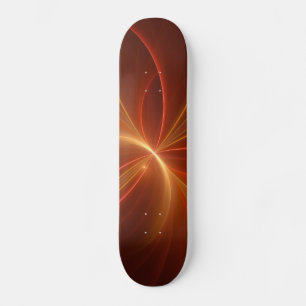 Mystieke Abstracte Fractal Art Moderne Warme Kleur Persoonlijk Skateboard
