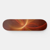 Mystieke Abstracte Fractal Art Moderne Warme Kleur Persoonlijk Skateboard (Horizontaal)