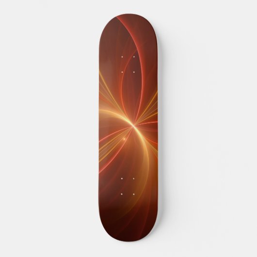 Mystieke Abstracte Fractal Art Moderne Warme Kleur Persoonlijk Skateboard (Voorkant)