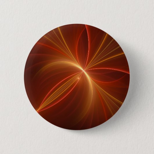 Mystieke Abstracte Fractal Art Moderne Warme Kleur Ronde Button 5,7 Cm (Voorkant)