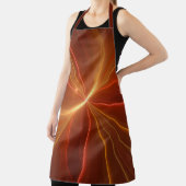 Mystieke Abstracte Fractal Art Moderne Warme Kleur Schort (Insitu)