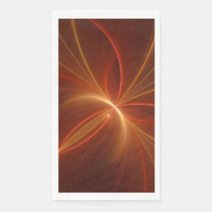 Mystieke Abstracte Fractal Art Moderne Warme Kleur Servet