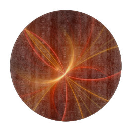 Mystieke Abstracte Fractal Art Moderne Warme Kleur Snijplank