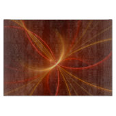 Mystieke Abstracte Fractal Art Moderne Warme Kleur Snijplank (Voorkant)