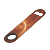 Mystieke Abstracte Fractal Art Moderne Warme Kleur Speed Flessenopener (Achterkant Gekanteld)