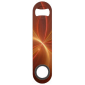 Mystieke Abstracte Fractal Art Moderne Warme Kleur Speed Flessenopener (Voorkant)