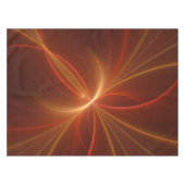 Mystieke Abstracte Fractal Art Moderne Warme Kleur Tafelkleed (Voorkant (Horizontaal))