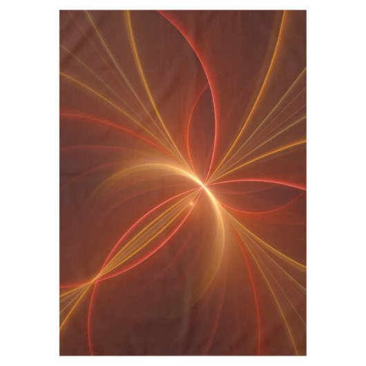 Mystieke Abstracte Fractal Art Moderne Warme Kleur Tafelkleed (Voorkant)