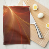 Mystieke Abstracte Fractal Art Moderne Warme Kleur Theedoek (Quarter Fold)