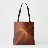 Mystieke Abstracte Fractal Art Moderne Warme Kleur Tote Bag (Voorkant)