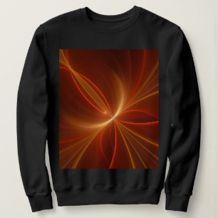 Mystieke Abstracte Fractal Art Moderne Warme Kleur Trui