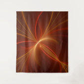 Mystieke Abstracte Fractal Art Moderne Warme Kleur Wandkleed (Voorkant)