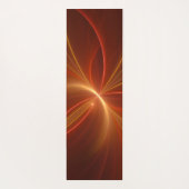 Mystieke Abstracte Fractal Art Moderne Warme Kleur Yogamat (Achterkant)