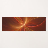 Mystieke Abstracte Fractal Art Moderne Warme Kleur Yogamat (Voorkant (horizontaal))