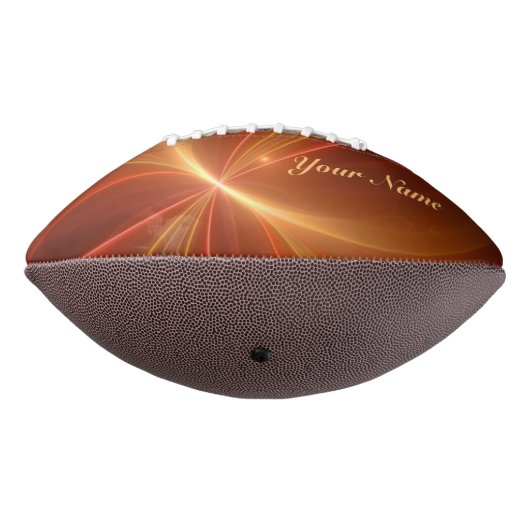 Mystieke Abstracte Fractal Moderne Warme Kleuren N American Football (Gedraaid 270)