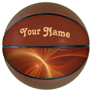 Mystieke Abstracte Fractal Moderne Warme Kleuren N Basketbal