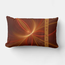 Mystieke Abstracte Fractal Moderne Warme Kleuren N Kussen