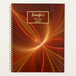 Mystieke Abstracte Fractal Moderne Warme Kleuren N Planner