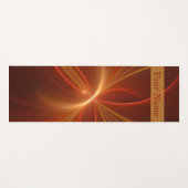 Mystieke Abstracte Fractal Moderne Warme Kleuren N Yogamat (Voorkant (horizontaal))