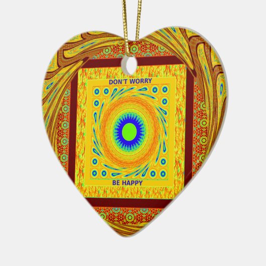 Mystieke Afrikaanse Oogmuur Kunst: Een Cyaan Gaze Keramisch Ornament (Links)