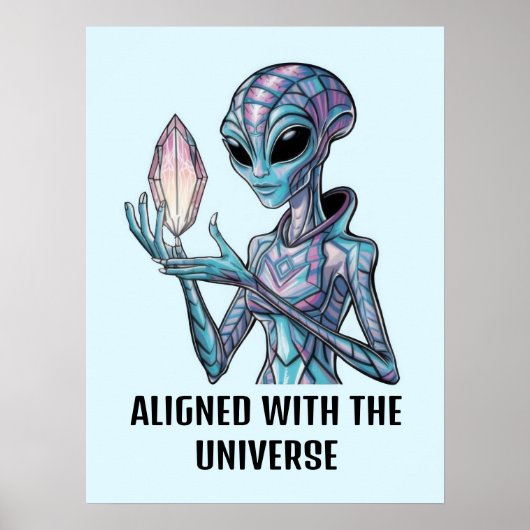 Mystieke Alien Poster (Voorkant)