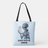Mystieke Alien Tote Bag (Achterkant)