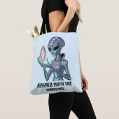 Mystieke Alien Tote Bag (Dichtbij)