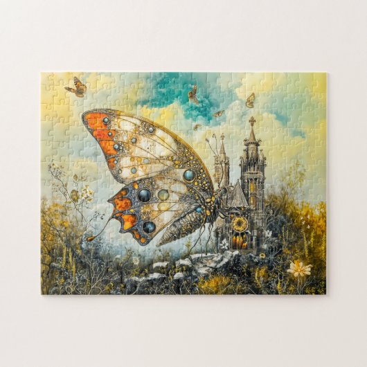 Mystieke altaarvlinder legpuzzel (Horizontaal)