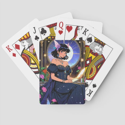 Mystieke Anime Speelkaarten (Achterkant)
