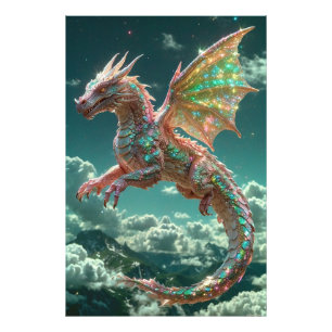 ** Mystieke AP88 Fantasy Dragon Wall Art 22 Foto Afdruk