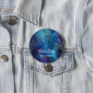 Mystieke Aquarel Bachelorette Feestje Ronde Button 7,6 Cm