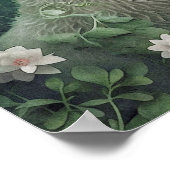 Mystieke Arctic Fox Wall Art | betoverend bos Poster (Hoek)