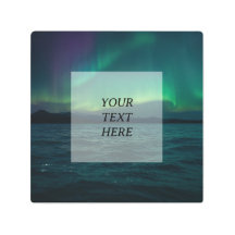 Mystieke Arctic Sky – Bewerkbare Tekstvak voor Uw 