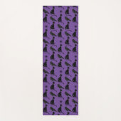 Mystieke Astrologie Black Cat Raven Stars Yogamat (Voorkant)