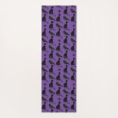 Mystieke Astrologie Black Cat Raven Stars Yogamat (Achterkant)