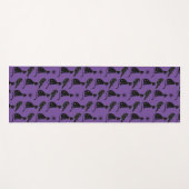 Mystieke Astrologie Black Cat Raven Stars Yogamat (Voorkant (horizontaal))