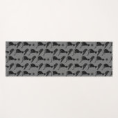 Mystieke Astrologie Black Cat Raven Stars Yogamat (Voorkant (horizontaal))