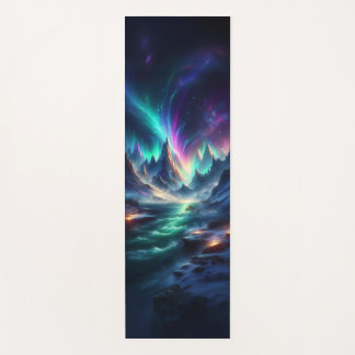 Mystieke Aurora Berg Yoga Mat – Fantasie Natuur