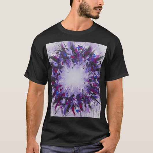 Mystieke baan-vortex van kleuren t-shirt (Voorkant)