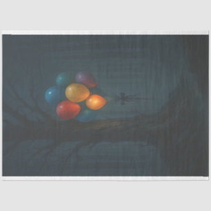 Mystieke ballonnen in het Forest Decoupage Paper Tissuepapier