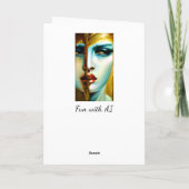 Mystieke Beauty Gouden Godin Kaart (Achterkant)