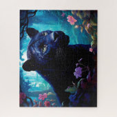 Mystieke Black Panther Natuur thema fantasy Legpuzzel (Verticaal)