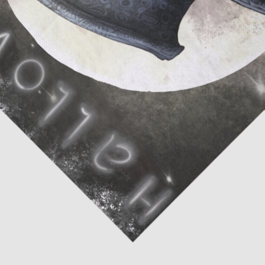 Mystieke Black Raven Tissuepapier (Detail)