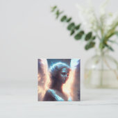 Mystieke Blauwe Eyed Engel Informatiekaartje (Staand voorkant)