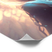 Mystieke Blauwe Eyed Engel Poster (Hoek)