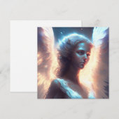 Mystieke Blauwe Ogen Engel (Voorkant / Achterkant)