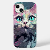 Mystieke Blauwe Ogen Kitten | Schattigee kat Case-Mate iPhone Case (Achterkant)