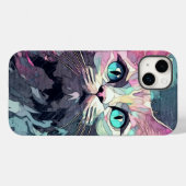 Mystieke Blauwe Ogen Kitten | Schattigee kat Case-Mate iPhone Case (Achterkant (horizontaal))