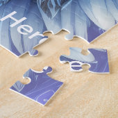 Mystieke Blauwe Uil van Licht Legpuzzel (Zijkant)