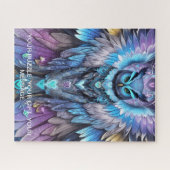 Mystieke Blauwe Uil van Licht Legpuzzel (Horizontaal)